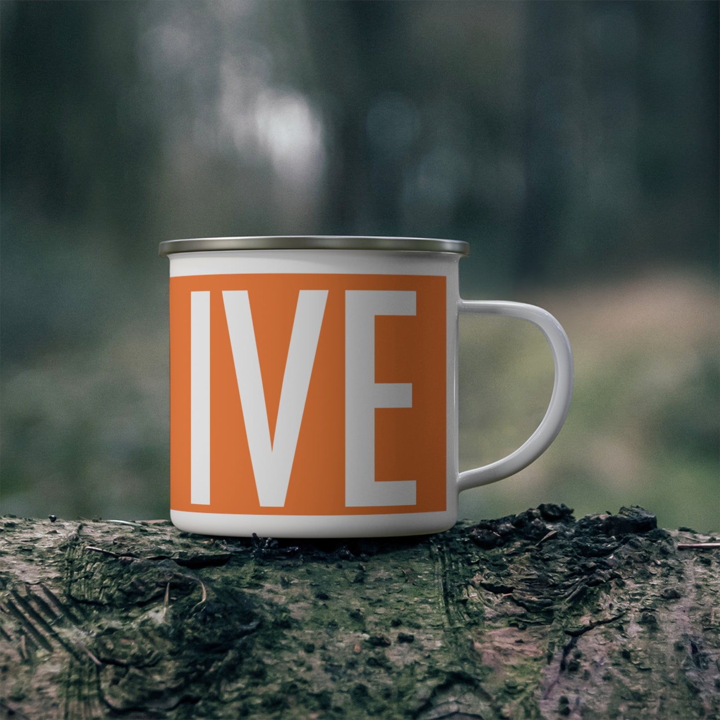 Motivational Enamel Camping Mug - "Be Excessive"