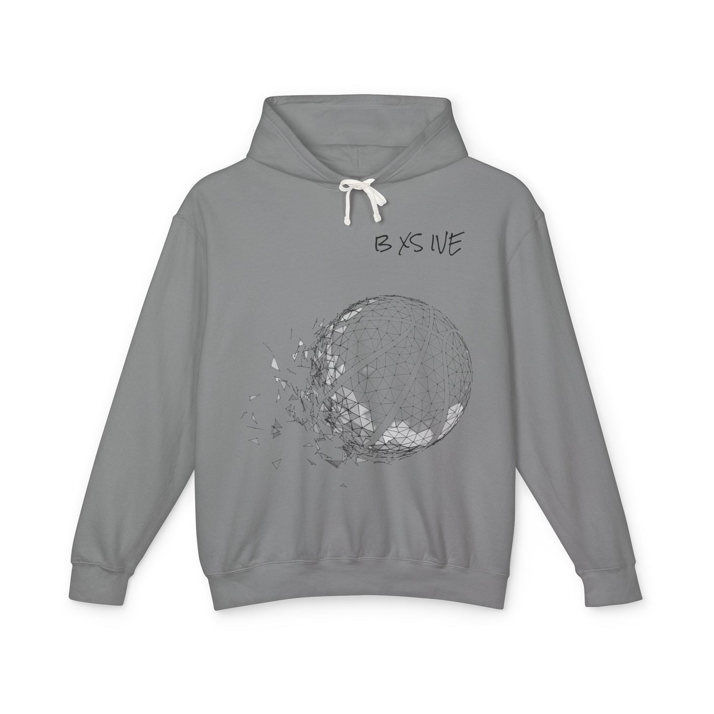 Unisex Light Basketball Hooded Sweatshirt - 'Be Excessive' Graphic Design