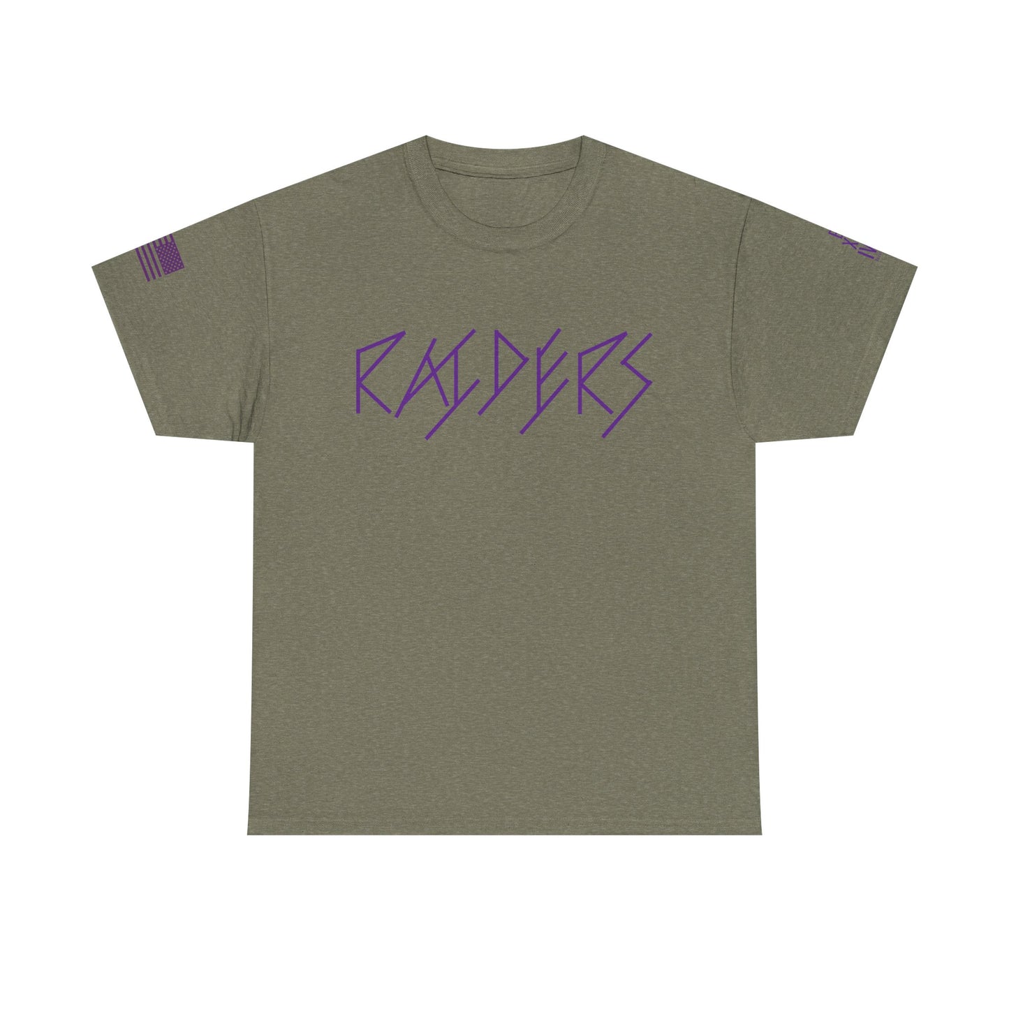 Copy of FLAG 13 Colors: Unisex Heavy Cotton Tee - Raiders Graphic Shirt for Fans