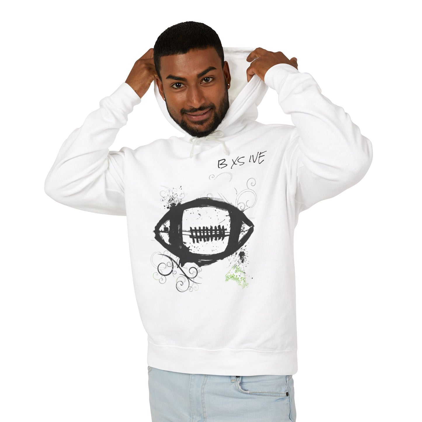 Be Exlusive Football Hoodie - Unisex Lightweight Sweatshirt