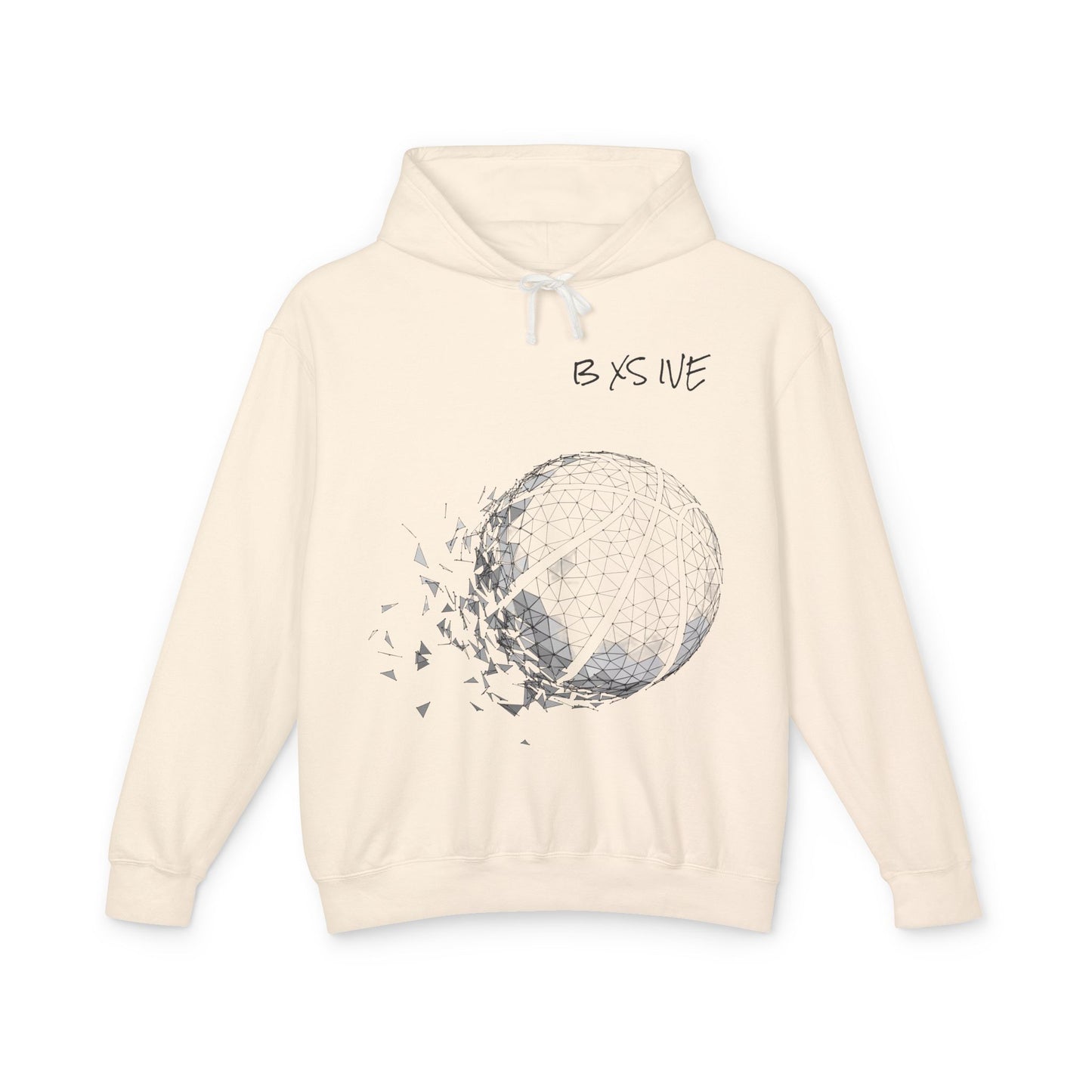 Unisex Light Basketball Hooded Sweatshirt - 'Be Excessive' Graphic Design