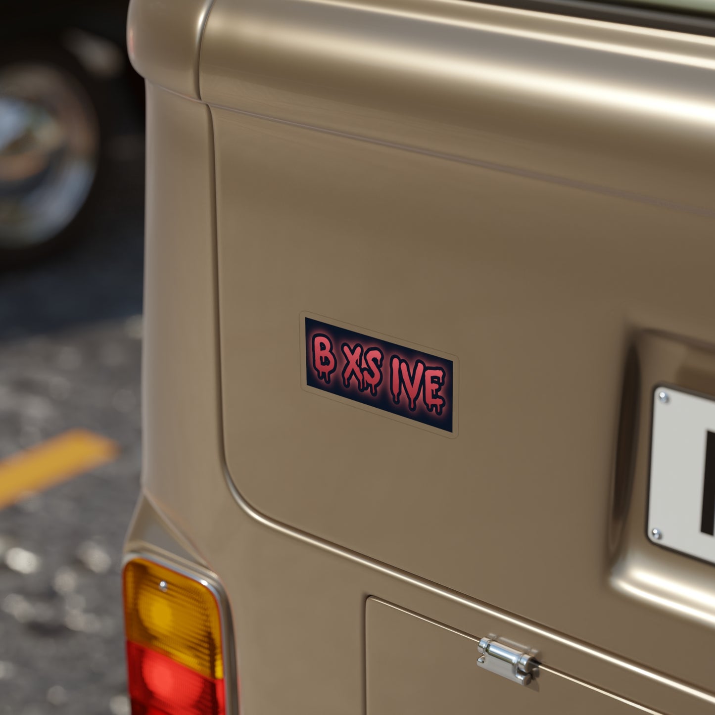 Die-Cut Outdoor Sticker - Bold 'B XS IVE' Design - Perfect for Customizing Laptops, Cars, or Water Bottles