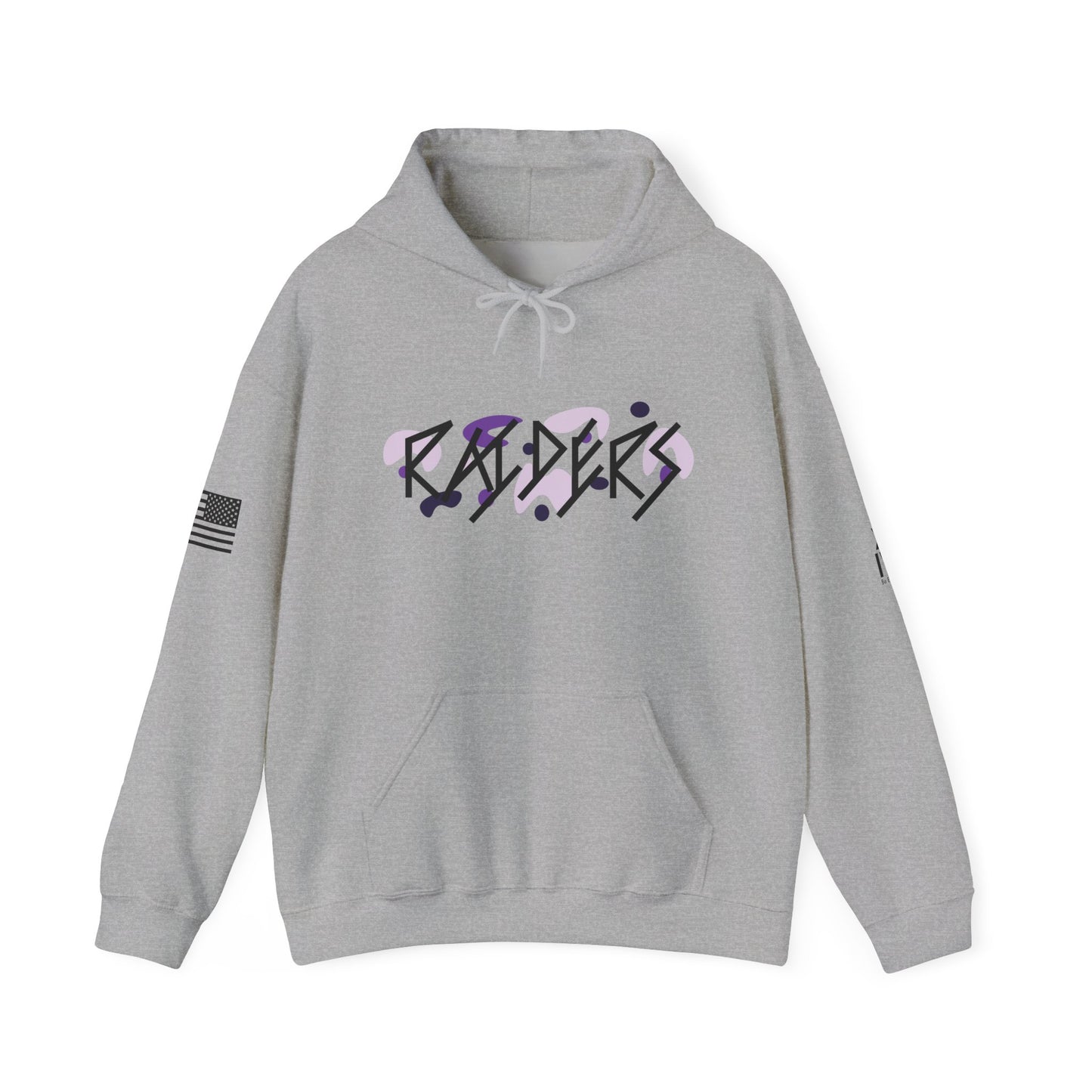 9 Colors: PURPLE Stylish Raiders Unisex Heavy Blend Hoodie - Streetwear Fashion for All Occasions