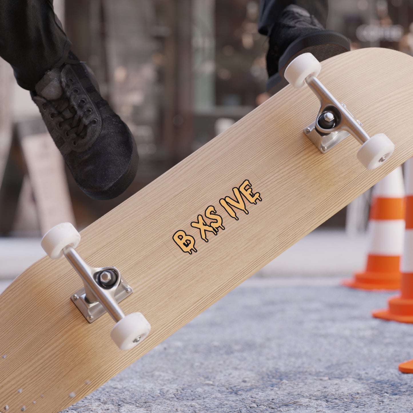 Vibrant Die-Cut Outdoor Sticker - 'B X S I V E' - Fun and Edgy Decor for Your Gear