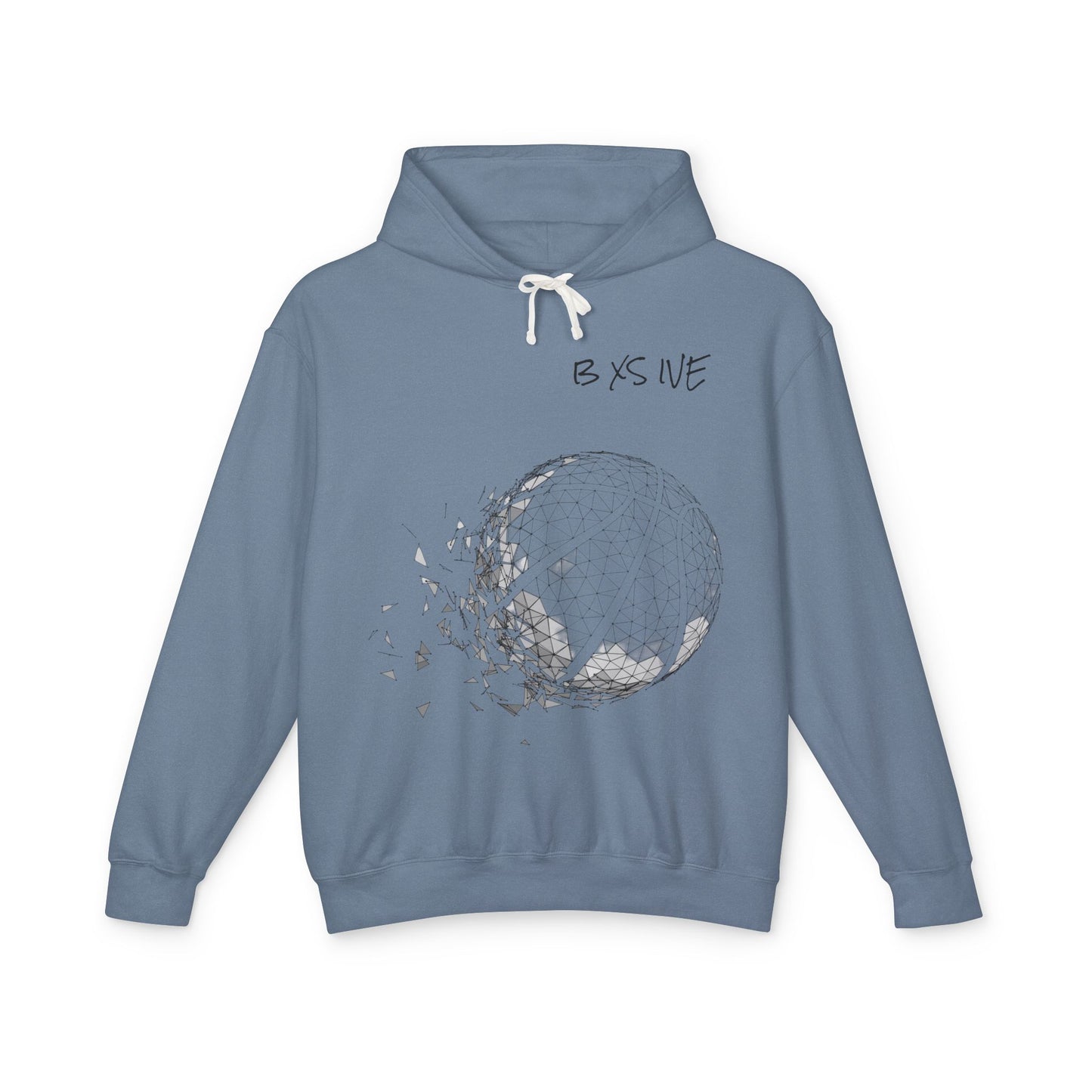 Unisex Light Basketball Hooded Sweatshirt - 'Be Excessive' Graphic Design