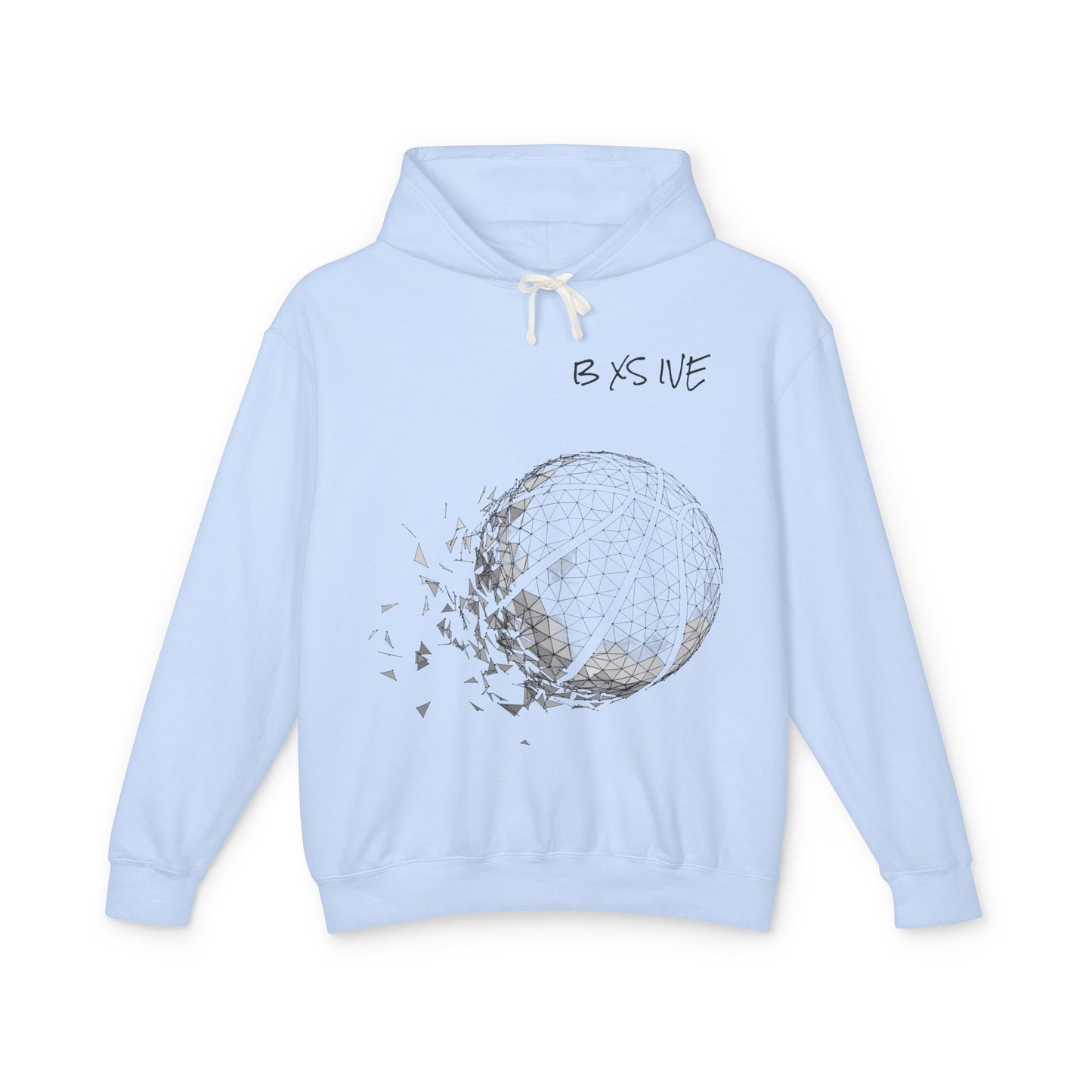 Unisex Light Basketball Hooded Sweatshirt - 'Be Excessive' Graphic Design