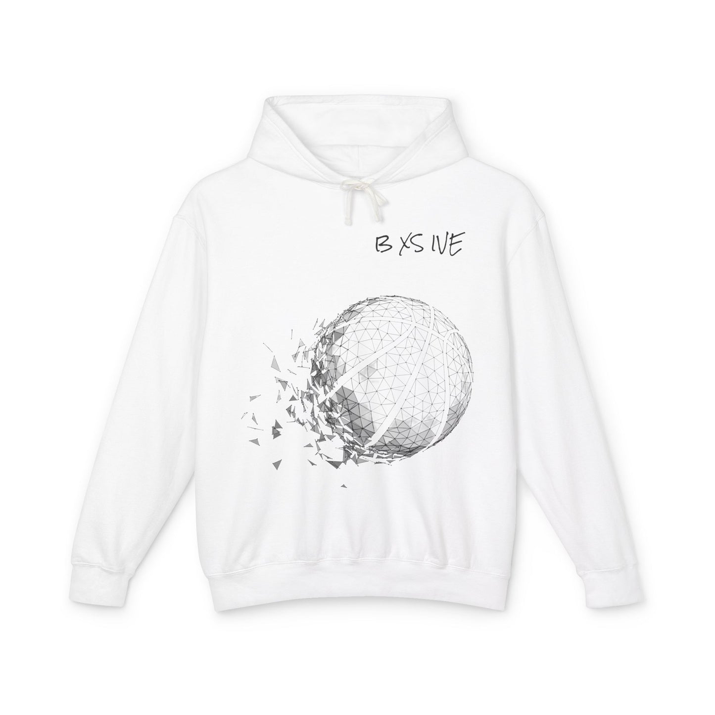Unisex Light Basketball Hooded Sweatshirt - 'Be Excessive' Graphic Design