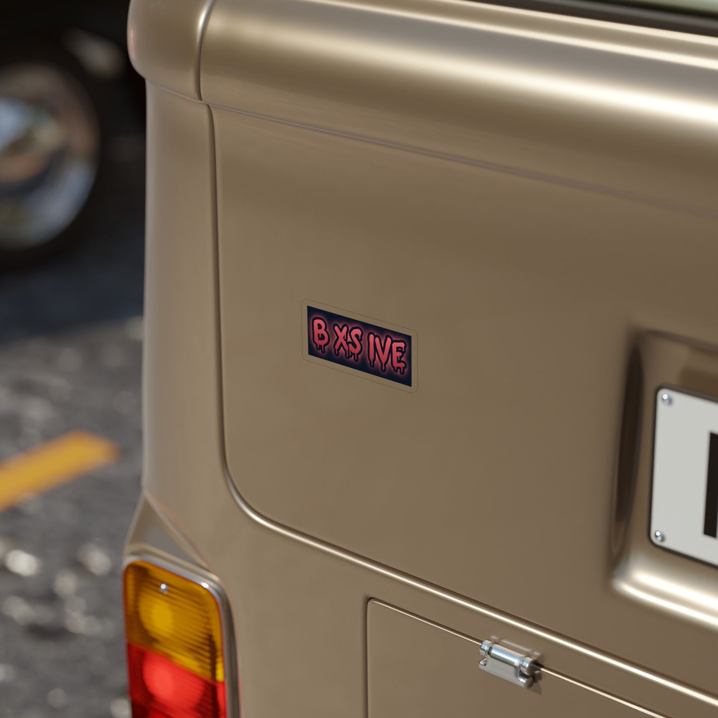 Die-Cut Outdoor Sticker - Bold 'B XS IVE' Design - Perfect for Customizing Laptops, Cars, or Water Bottles