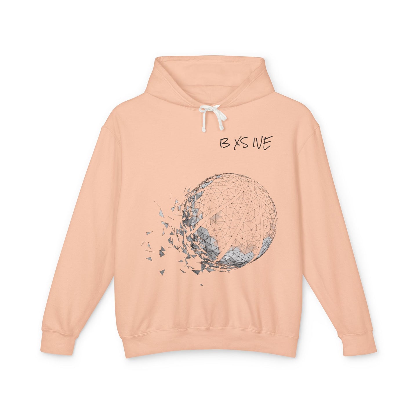 Unisex Light Basketball Hooded Sweatshirt - 'Be Excessive' Graphic Design