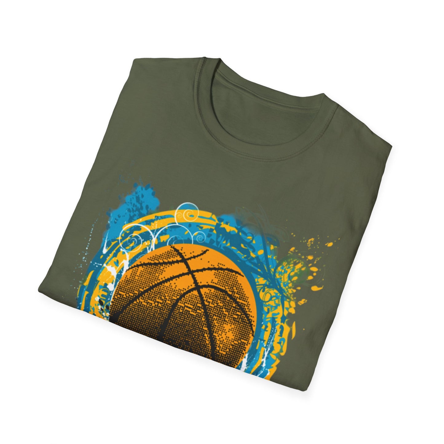 Basketball Splash T-Shirt — Grunge Hoop Graphic Tee