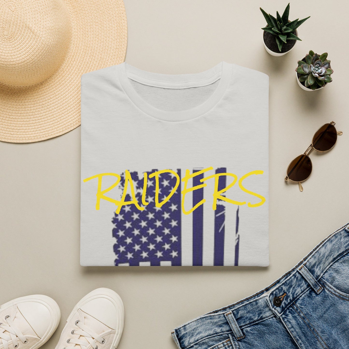 Patriotic Graphic T-Shirt - USA Flag Design