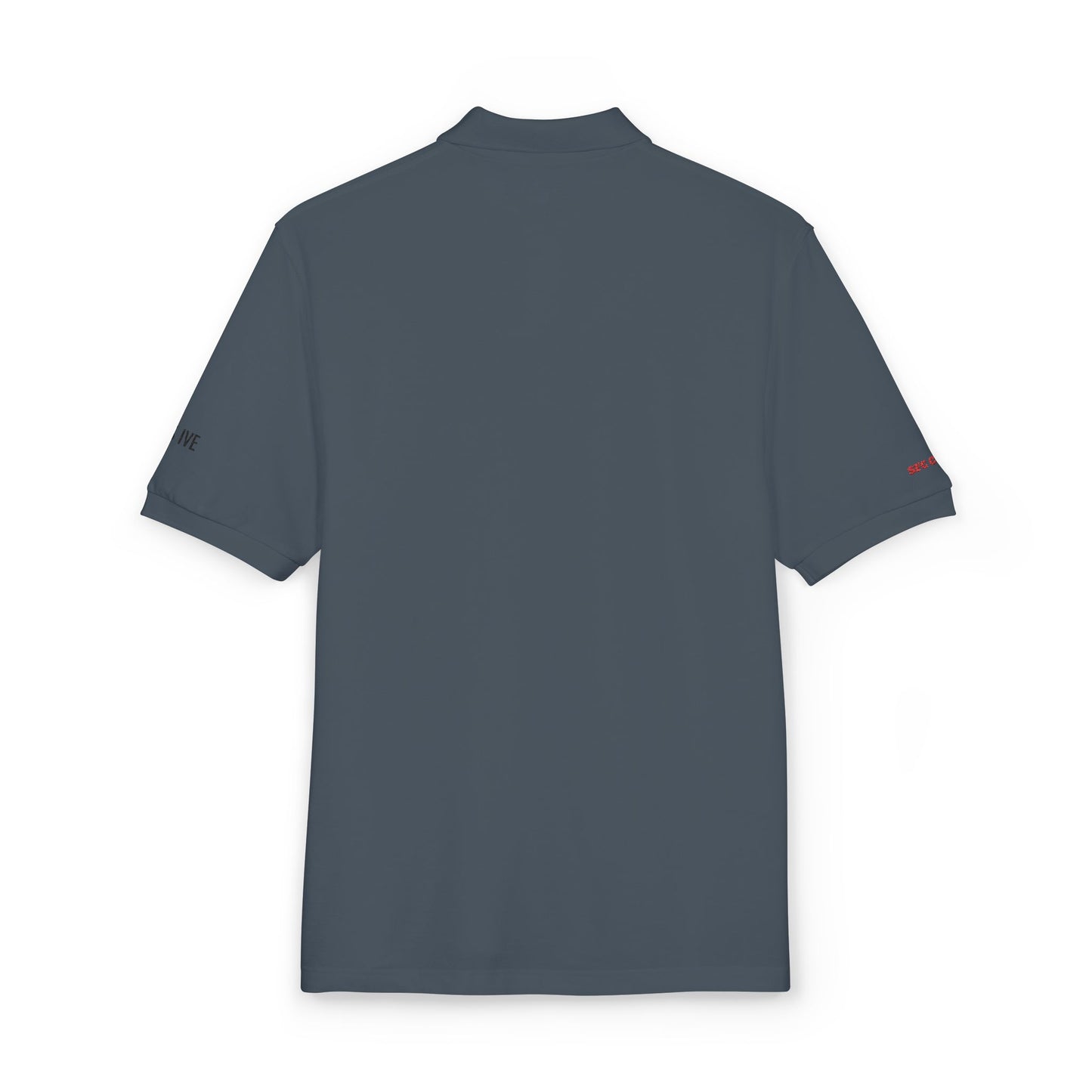 Embroidered 'Team Alpha' Logo Polo Shirt