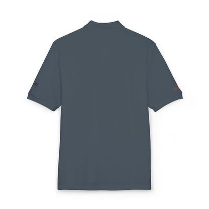Embroidered 'Team Alpha' Logo Polo Shirt