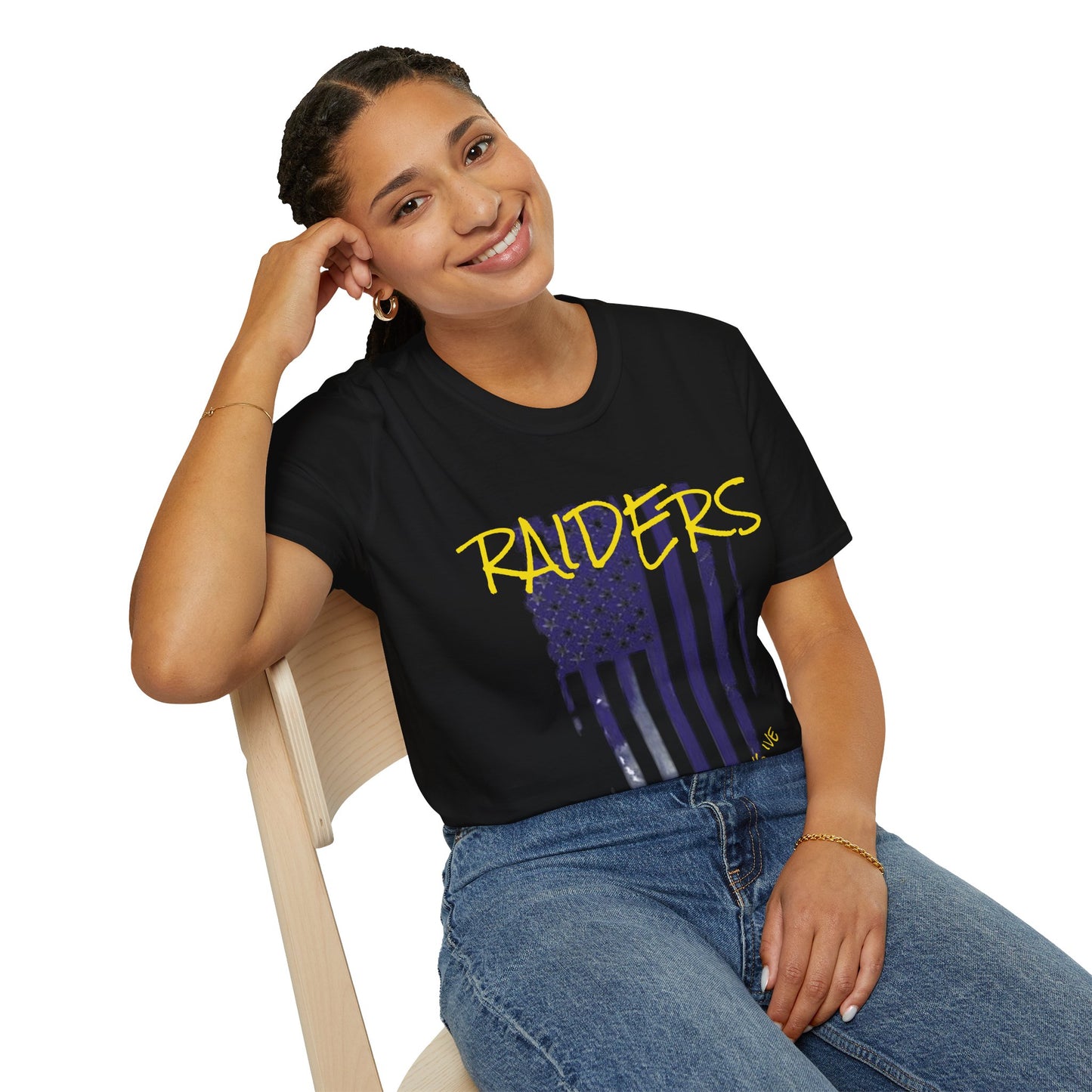 Patriotic Graphic T-Shirt - USA Flag Design