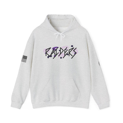9 Colors: PURPLE Stylish Raiders Unisex Heavy Blend Hoodie - Streetwear Fashion for All Occasions