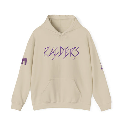 Raiders Custom Unisex Heavy Blend Hoodie | Personalized Gift for Sports Fans, Cozy Casual Wear, Team Spirit Gear, Unique Gift for Him/Her