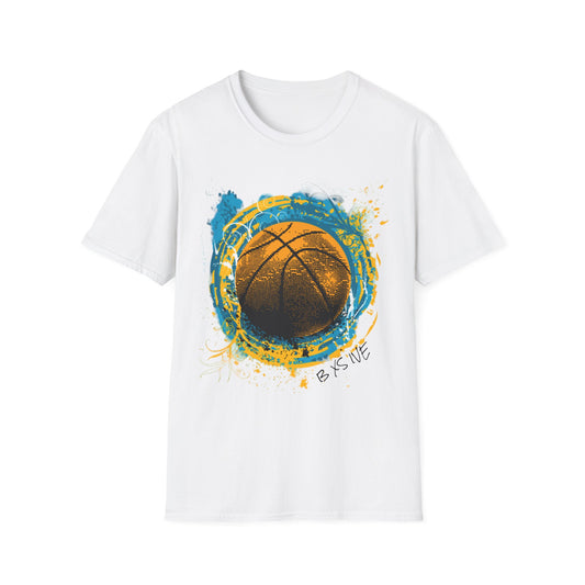 Basketball Splash T-Shirt — Grunge Hoop Graphic Tee
