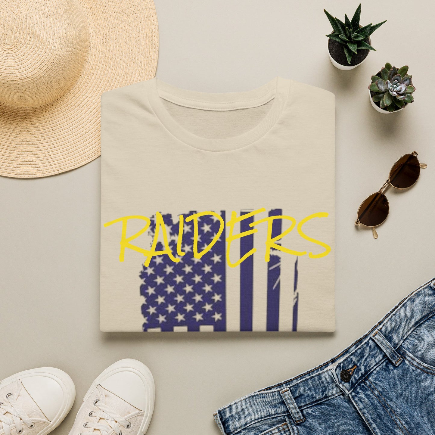 Patriotic Graphic T-Shirt - USA Flag Design