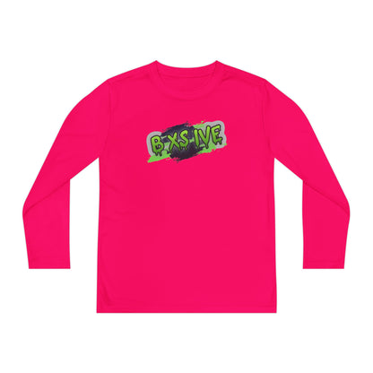 Graffiti Style Youth Long Sleeve Competitor Tee - Cool & Comfortable Activewear