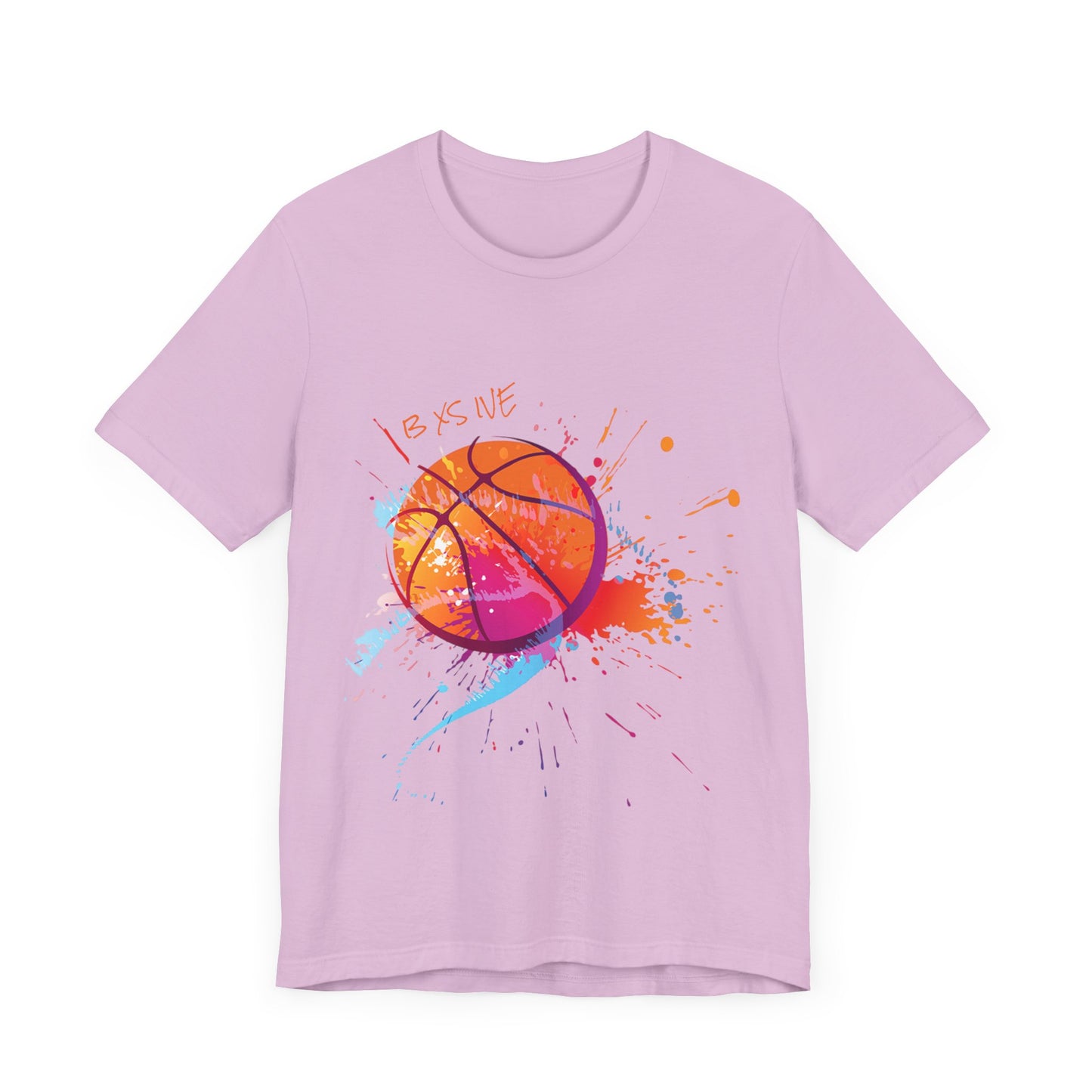 Vibrant Basketball Splash Unisex Jersey Tee