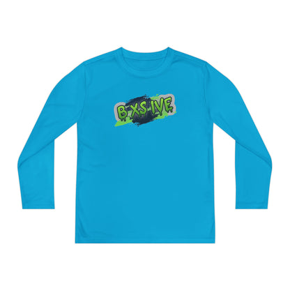 Graffiti Style Youth Long Sleeve Competitor Tee - Cool & Comfortable Activewear