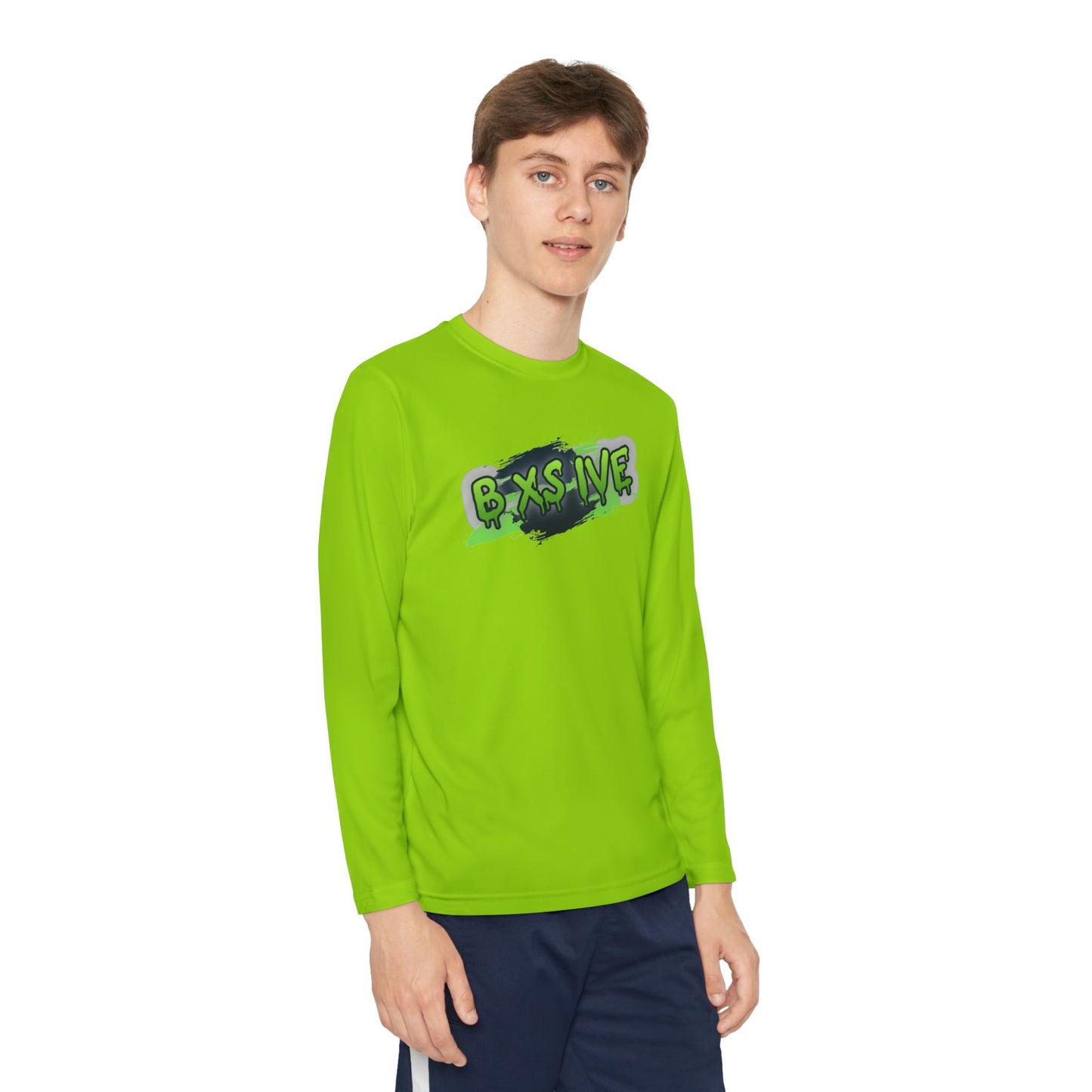 Graffiti Style Youth Long Sleeve Competitor Tee - Cool & Comfortable Activewear