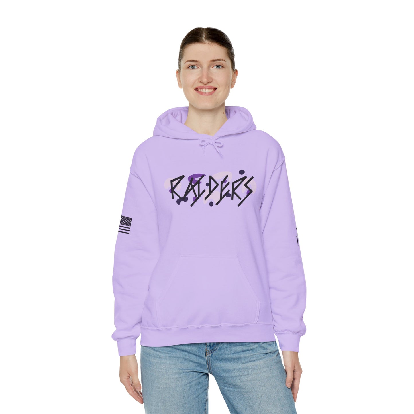 9 Colors: PURPLE Stylish Raiders Unisex Heavy Blend Hoodie - Streetwear Fashion for All Occasions