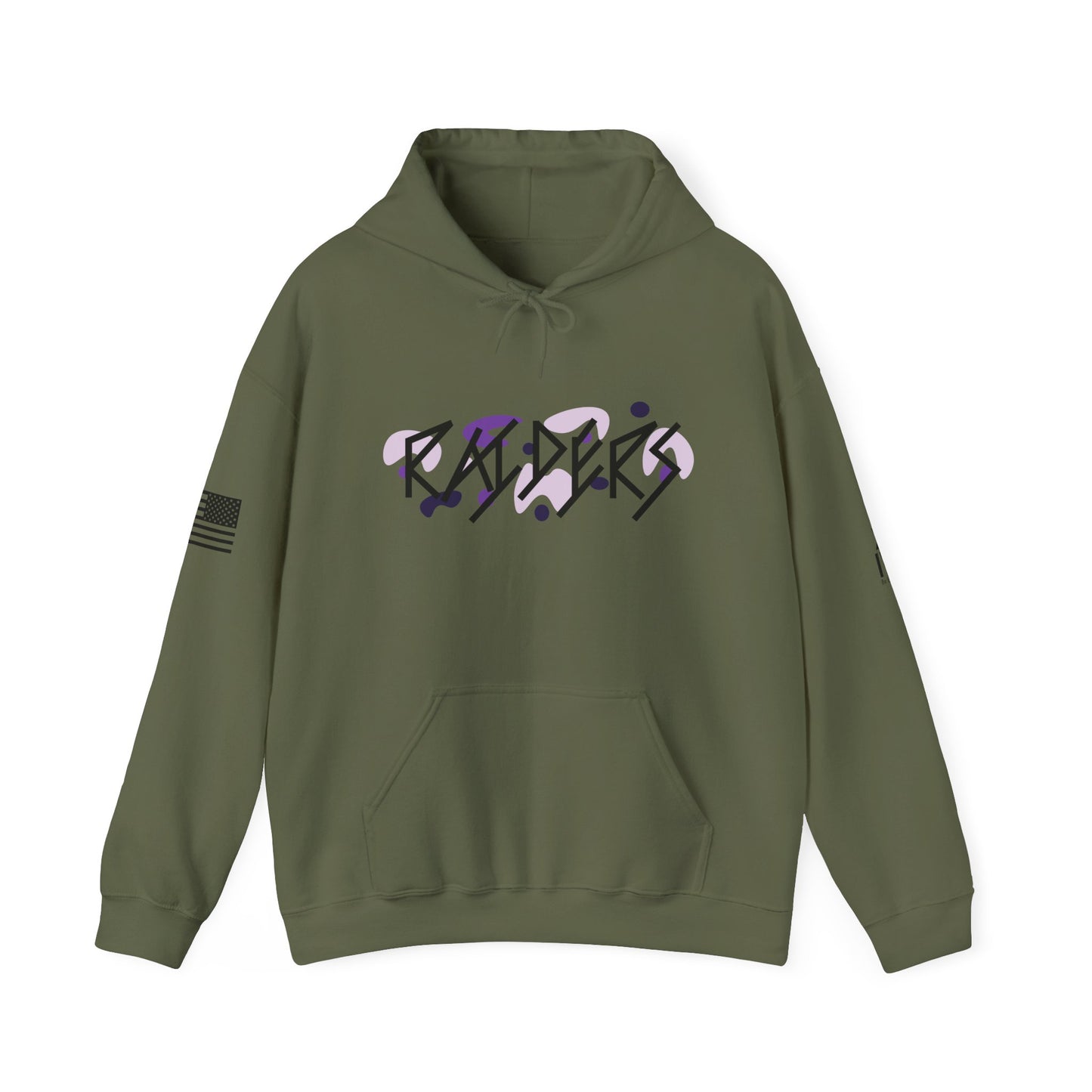 9 Colors: PURPLE Stylish Raiders Unisex Heavy Blend Hoodie - Streetwear Fashion for All Occasions