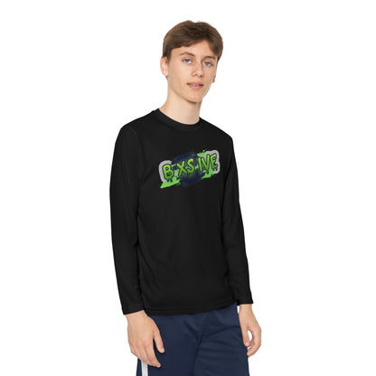 Graffiti Style Youth Long Sleeve Competitor Tee - Cool & Comfortable Activewear