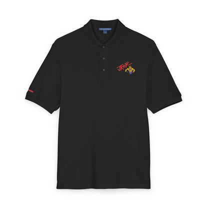 Embroidered 'Team Alpha' Logo Polo Shirt