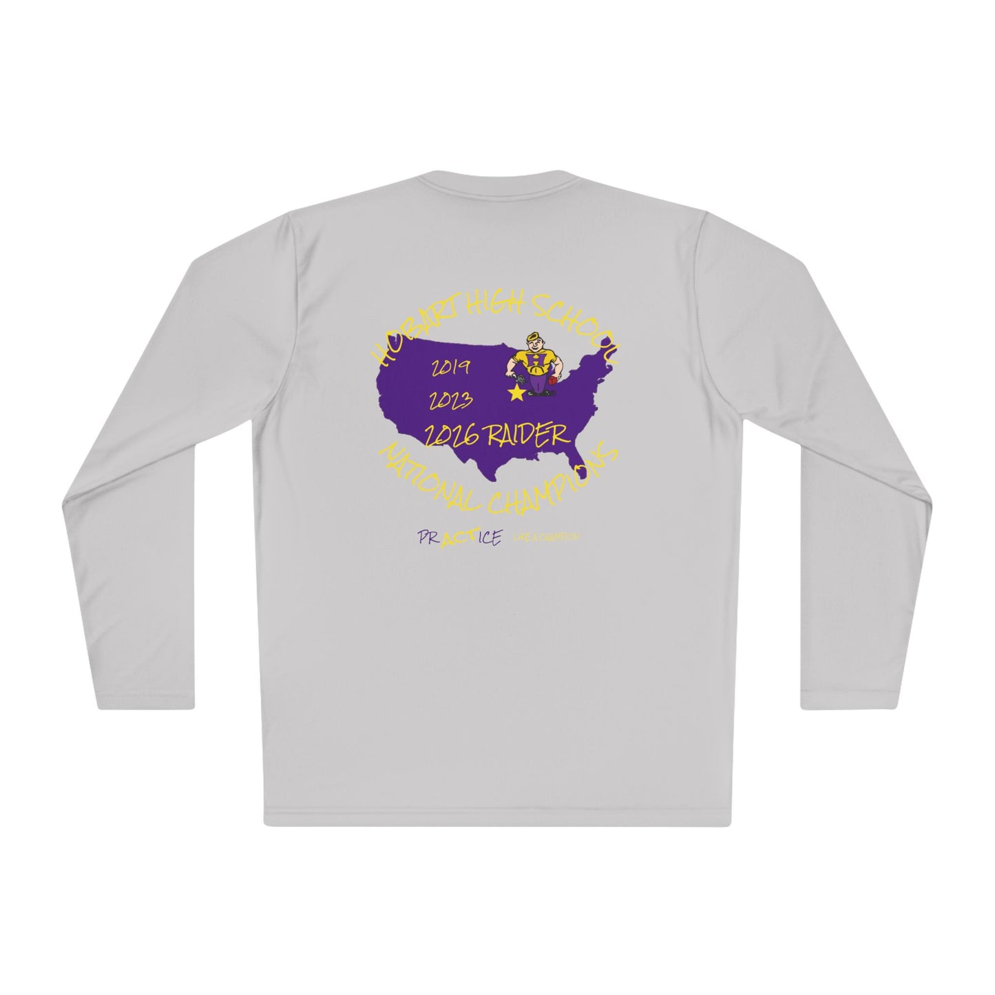 Hobart High School Raiders Long Sleeve Tee — School Spirit Shirt