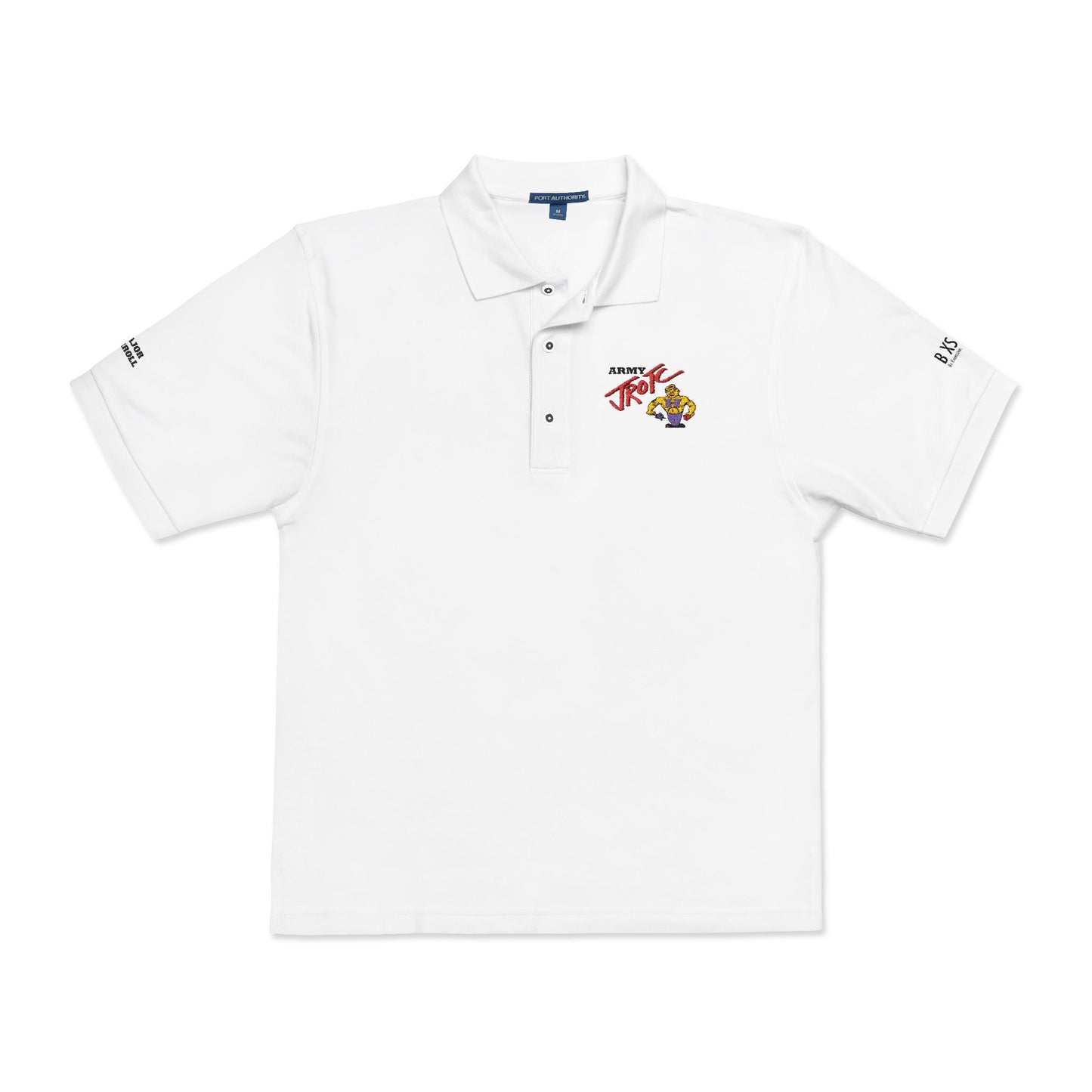 Embroidered 'Team Alpha' Logo Polo Shirt