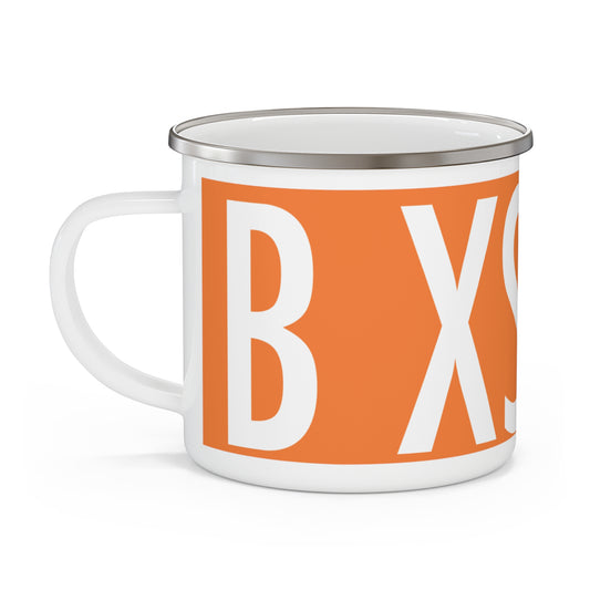 Motivational Enamel Camping Mug - "Be Excessive"