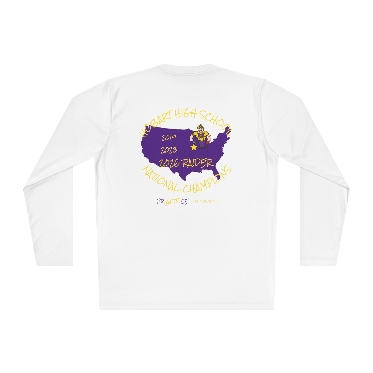 Hobart High School Raiders Long Sleeve Tee — School Spirit Shirt