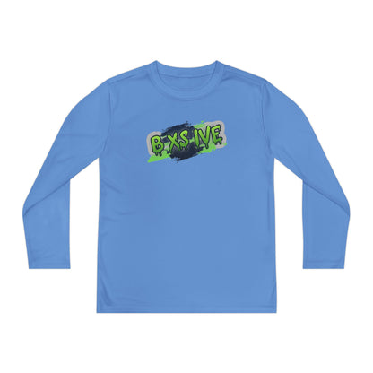 Graffiti Style Youth Long Sleeve Competitor Tee - Cool & Comfortable Activewear