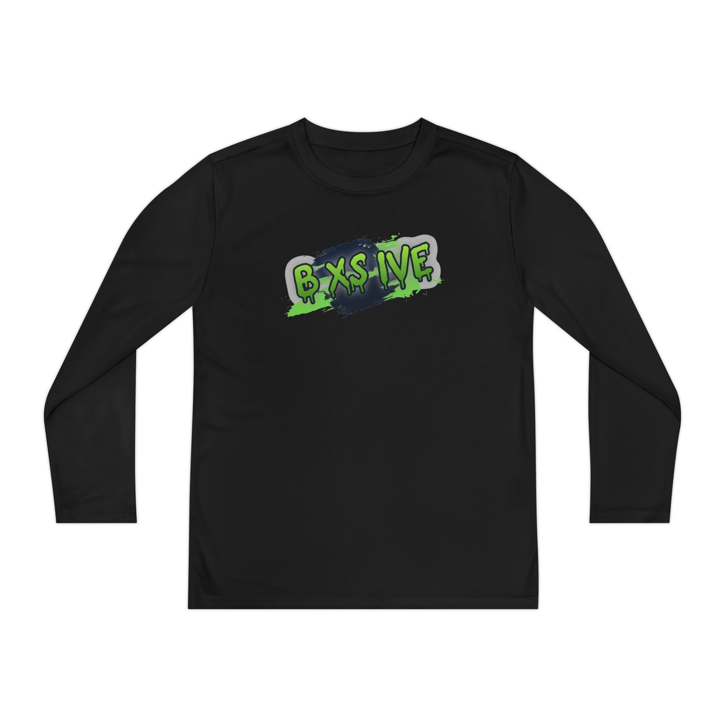 Graffiti Style Youth Long Sleeve Competitor Tee - Cool & Comfortable Activewear