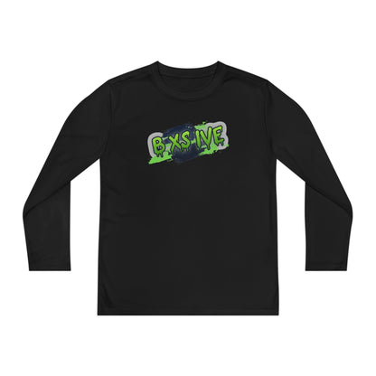 Graffiti Style Youth Long Sleeve Competitor Tee - Cool & Comfortable Activewear