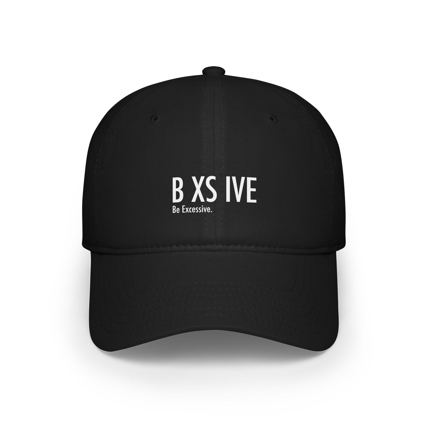 Minimalist Low Profile Baseball Cap - 'Be Excessive' Design