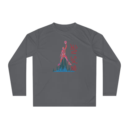 Long Sleeve Shirt - 'Boys Live' Retro Skyline Graphic Performance Tee