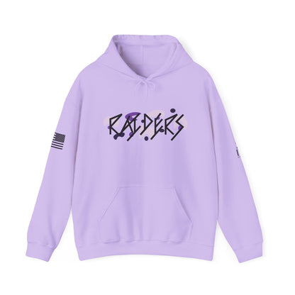 9 Colors: PURPLE Stylish Raiders Unisex Heavy Blend Hoodie - Streetwear Fashion for All Occasions