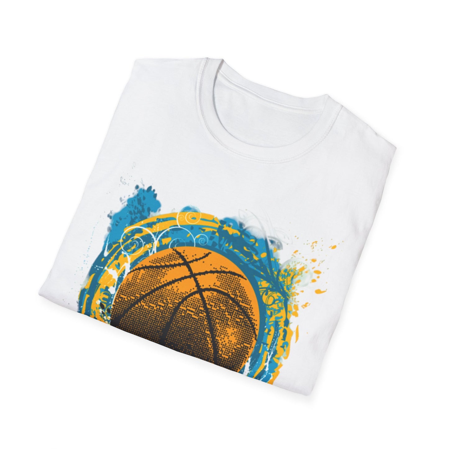 Basketball Splash T-Shirt — Grunge Hoop Graphic Tee