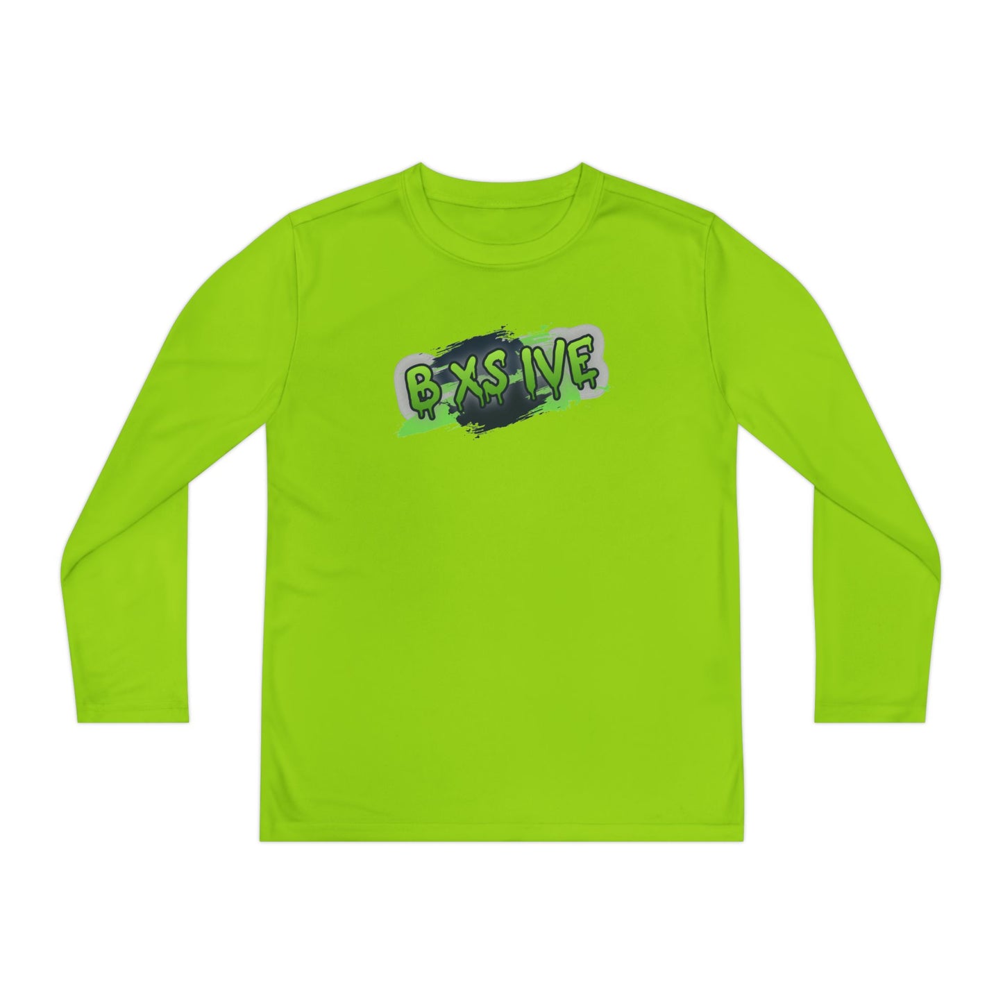 Graffiti Style Youth Long Sleeve Competitor Tee - Cool & Comfortable Activewear