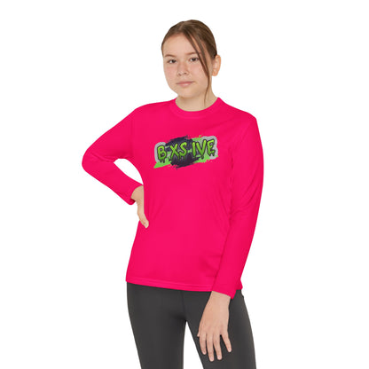 Graffiti Style Youth Long Sleeve Competitor Tee - Cool & Comfortable Activewear