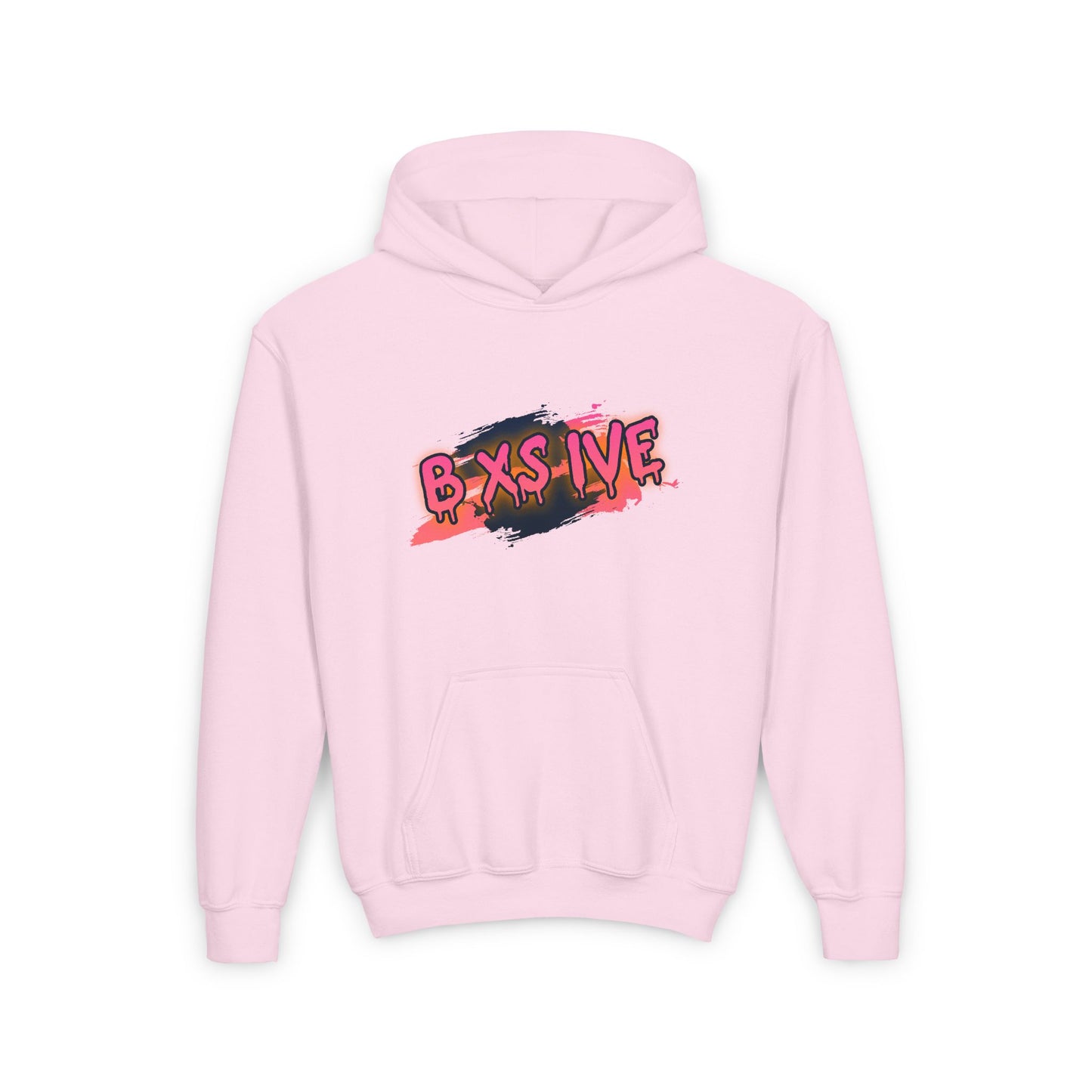 Youth Heavy Blend Hoodie - ‘B XS IVE’ Graphic Sweatshirt for Trendy Teens