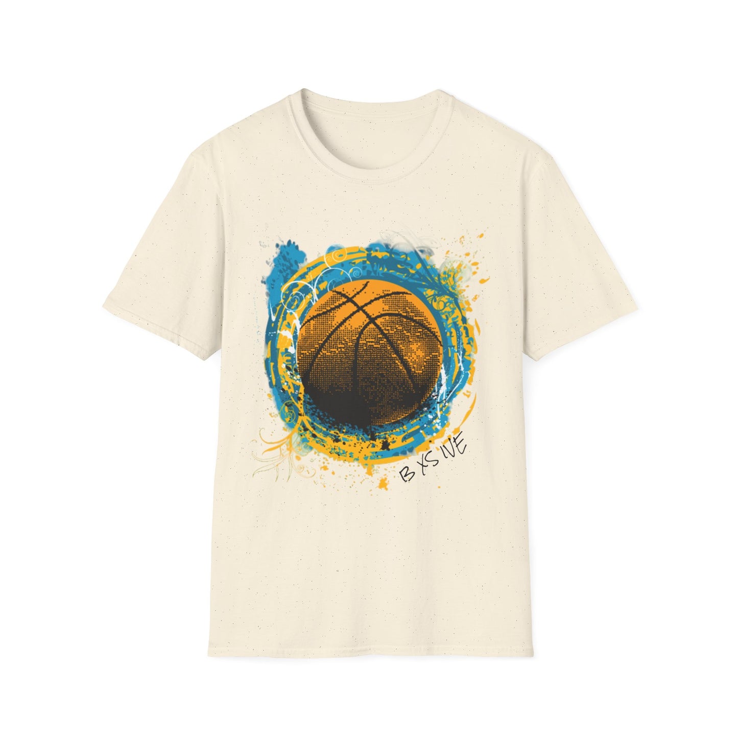 Basketball Splash T-Shirt — Grunge Hoop Graphic Tee