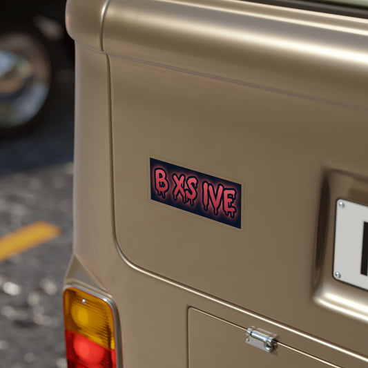 Die-Cut Outdoor Sticker - Bold 'B XS IVE' Design - Perfect for Customizing Laptops, Cars, or Water Bottles