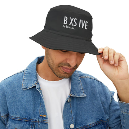 Be Excessive Bucket Hat - Trendy Black Sun Hat for Summer Adventures