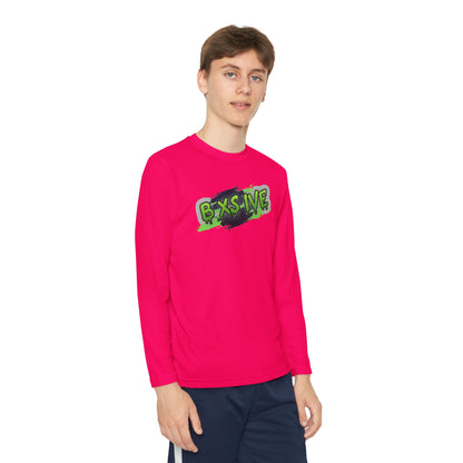 Graffiti Style Youth Long Sleeve Competitor Tee - Cool & Comfortable Activewear