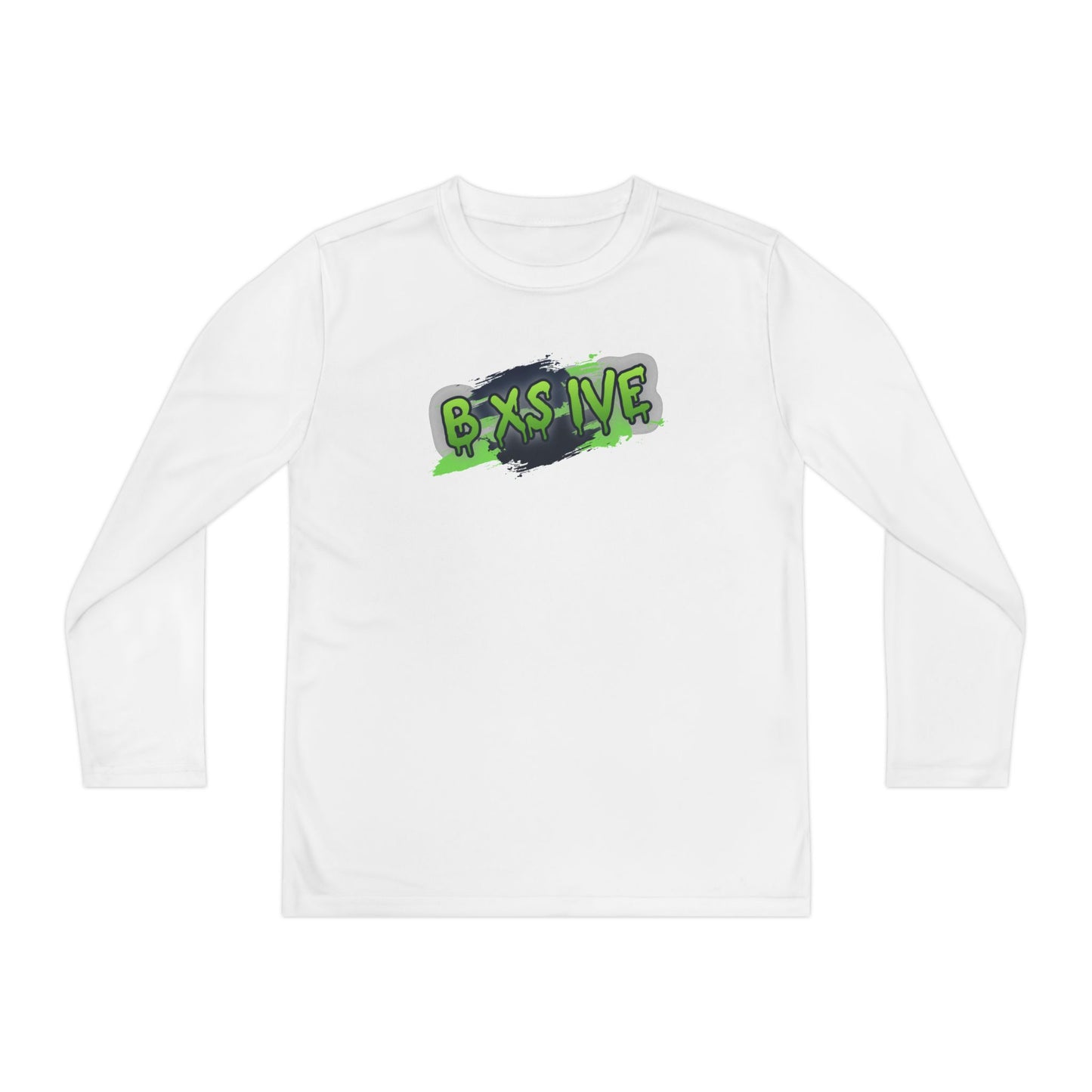 Graffiti Style Youth Long Sleeve Competitor Tee - Cool & Comfortable Activewear