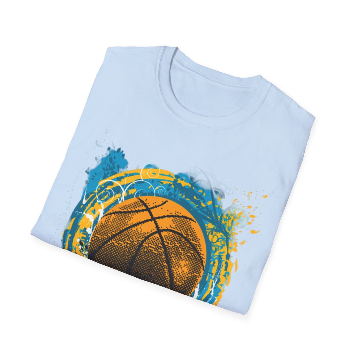 Basketball Splash T-Shirt — Grunge Hoop Graphic Tee